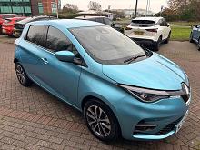 2022 72 Renault Zoe 100kw Gt Line + R135 50kwh Rapid Charge 5dr Auto Electric Automatic In Blue