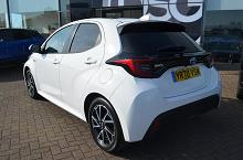2020 70 Toyota Yaris 1.5 Hybrid Design 5dr Cvt [panoramic Roof] Hybrid Electric Automatic In White