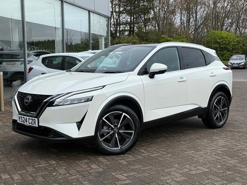 2024 24 Nissan Qashqai 1.3 Dig-t Mh Tekna 5dr Hybrid Electric Manual In White