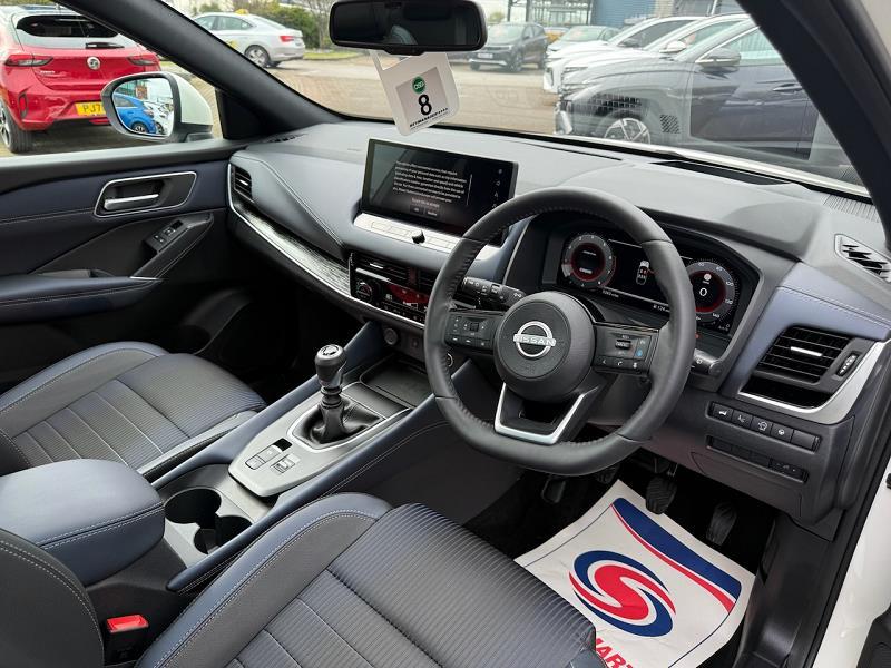 2024 24 Nissan Qashqai 1.3 Dig-t Mh Tekna 5dr Hybrid Electric Manual In White
