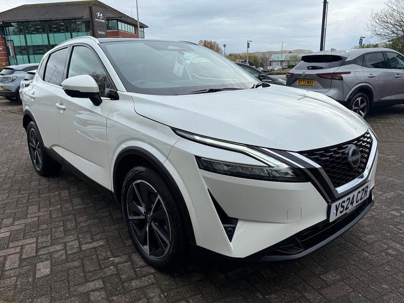 2024 24 Nissan Qashqai 1.3 Dig-t Mh Tekna 5dr Hybrid Electric Manual In White