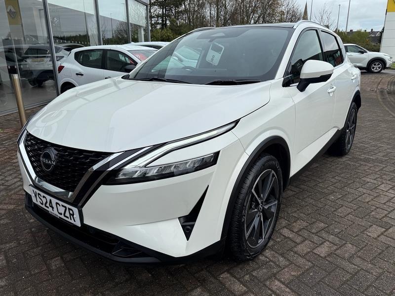 2024 24 Nissan Qashqai 1.3 Dig-t Mh Tekna 5dr Hybrid Electric Manual In White